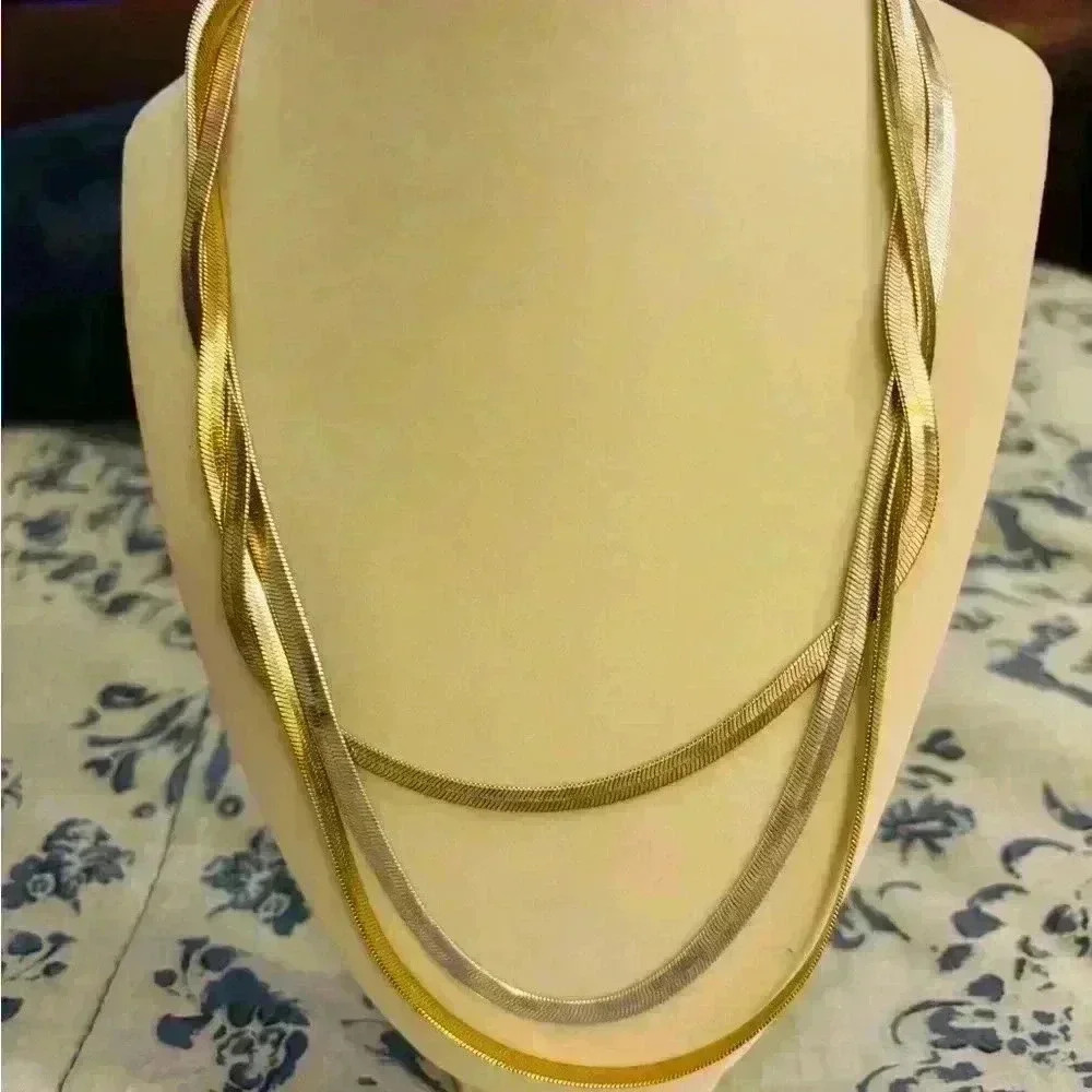 Multi color rose gold, silver and gold tone 
New without tag